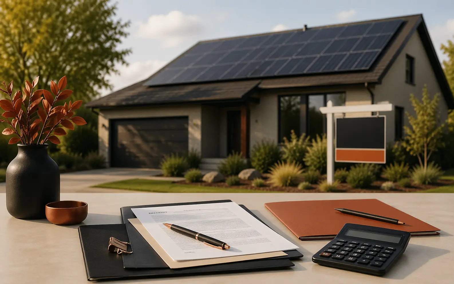 Colorado home for sale with rooftop solar panels and a solar lease agreement