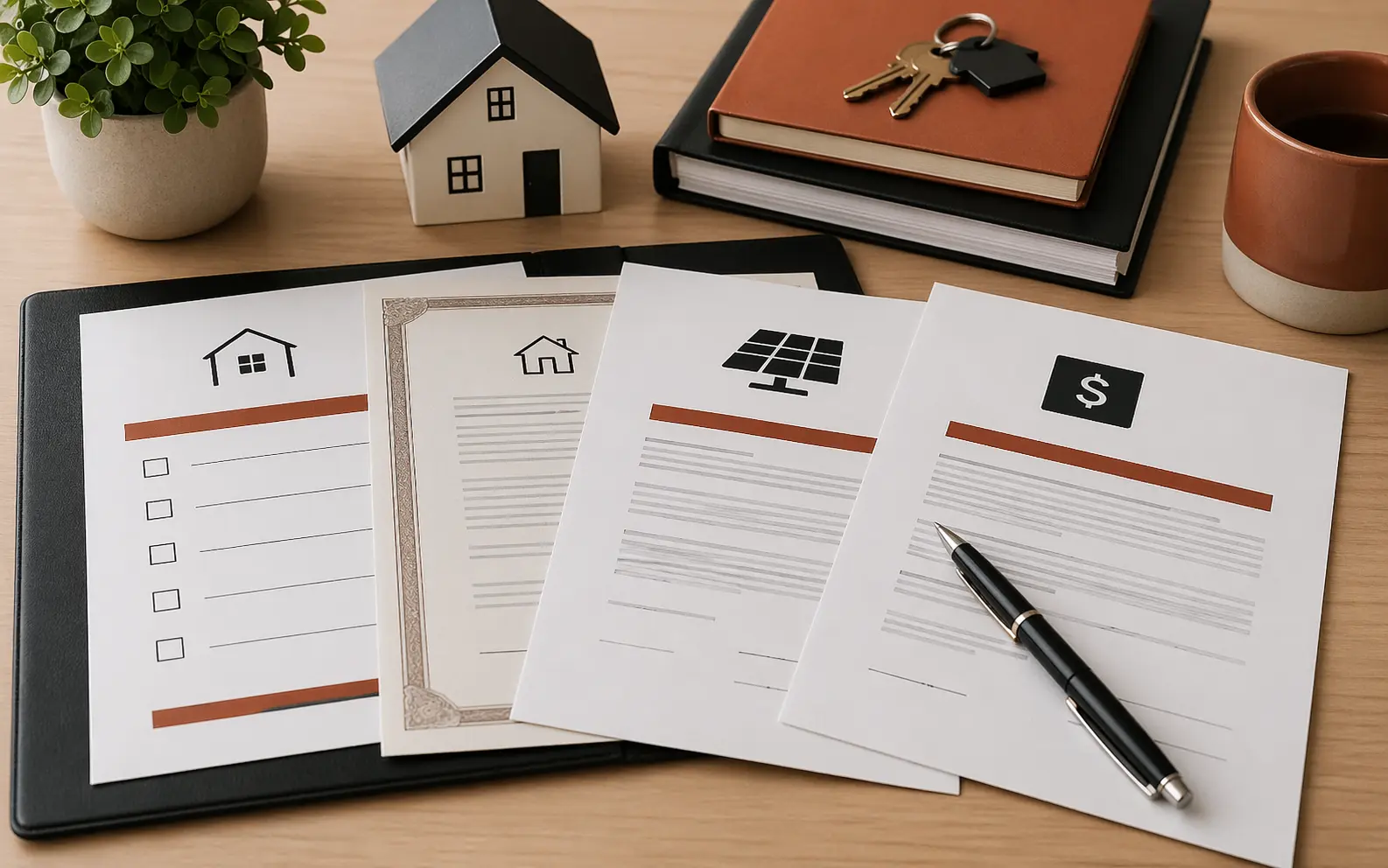 Colorado solar UCC-1 filing, home title records, and solar financing documents arranged for review