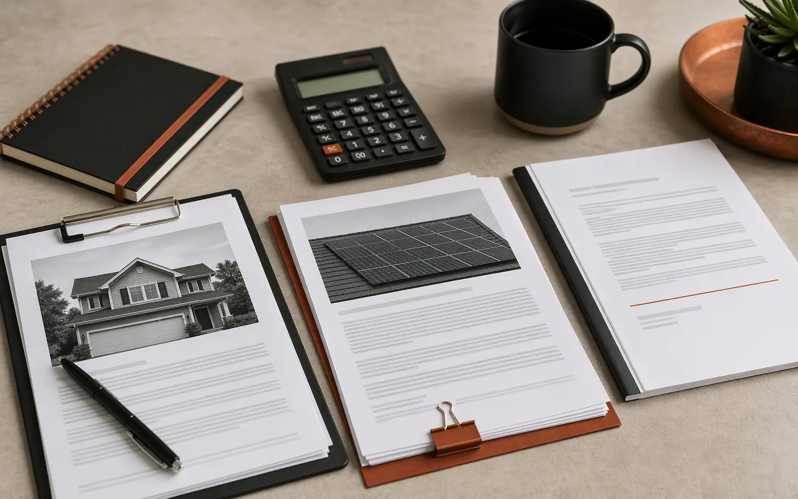 Colorado home sale and Tesla solar agreement transfer documents arranged for review
